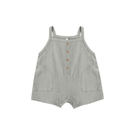 Quincy Mae Finn Romper - Sky