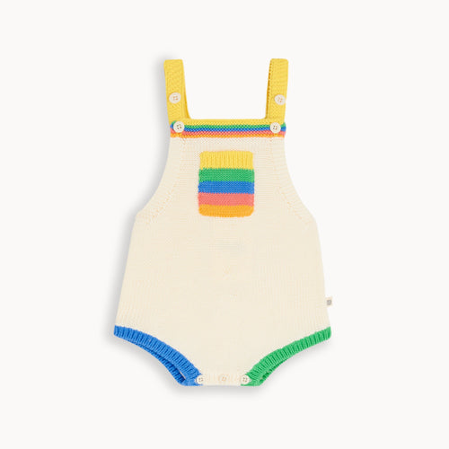 The Bonnie Mob Rainbow Knit Romper - Rainbow