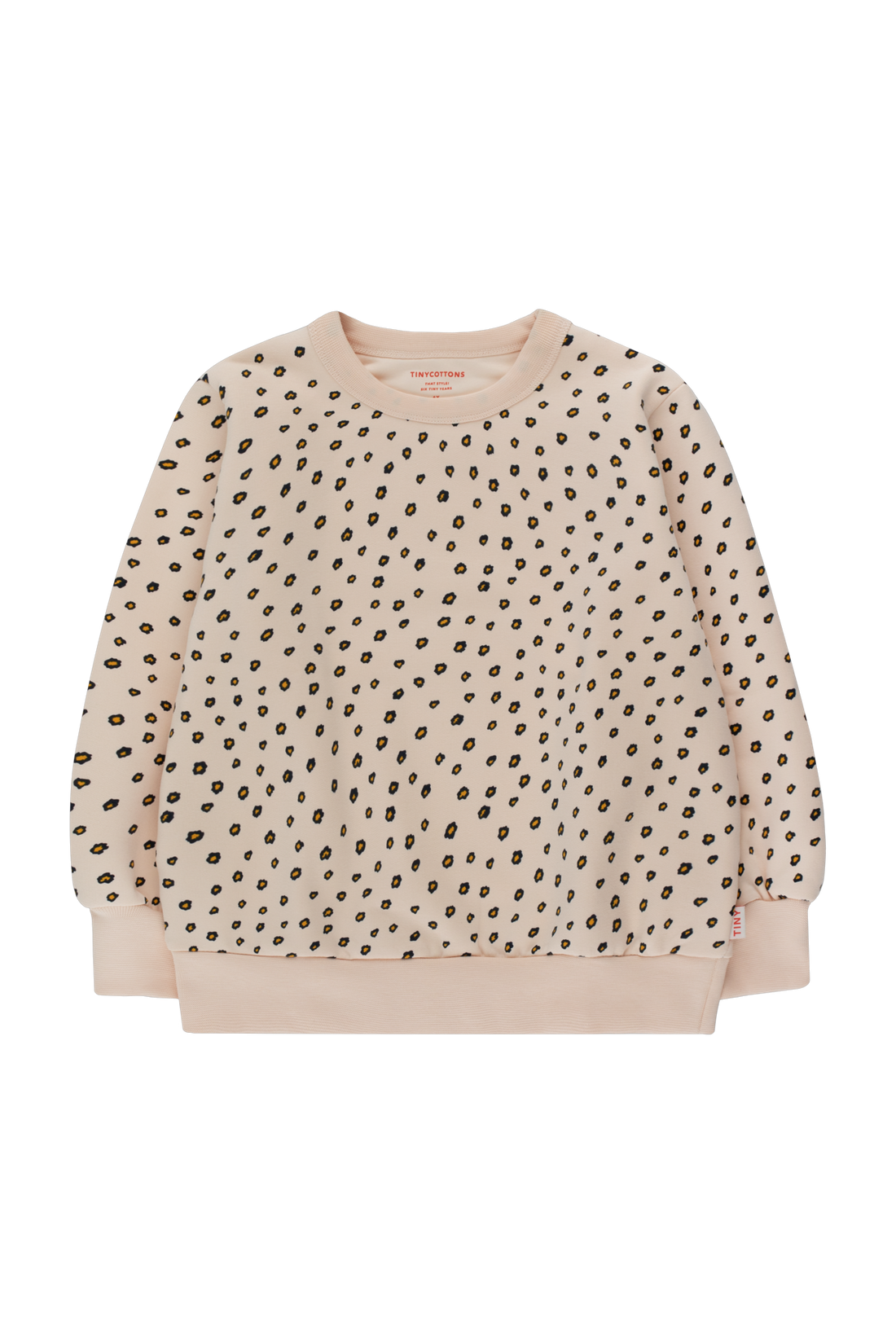 Tiny Cottons Animal Print Sweatshirt - Nude/Deep Yellow