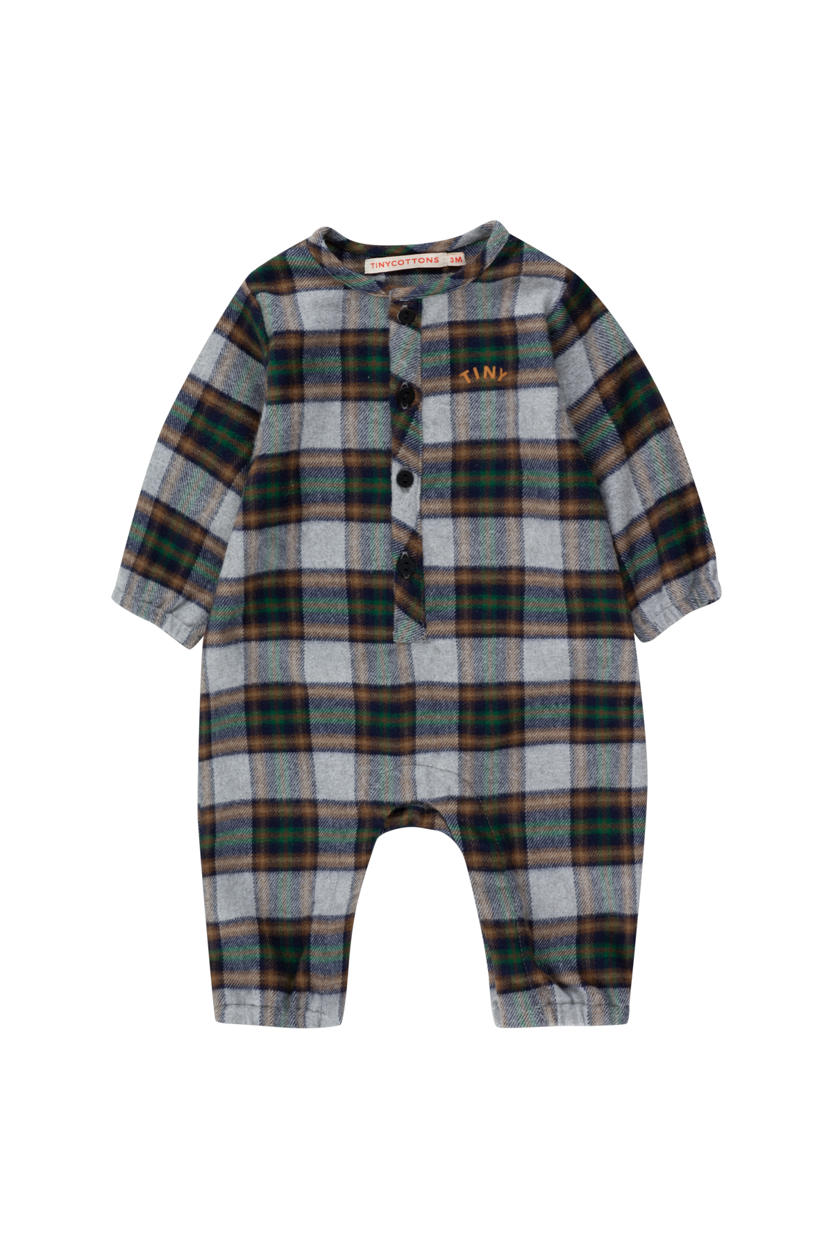 Tiny Cottons Tiny Check One-Piece - Grey