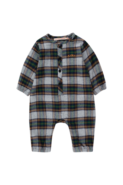 Tiny Cottons Tiny Check One-Piece - Grey