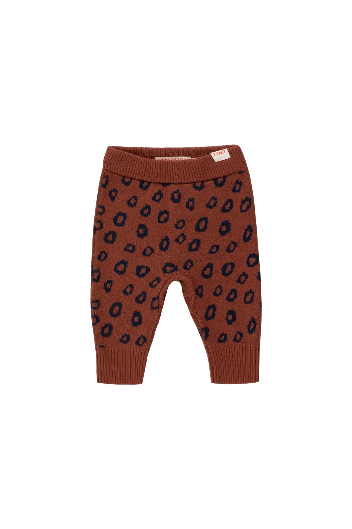 Tiny Cottons Animal Print Baby Pants - Chestnut/Navy