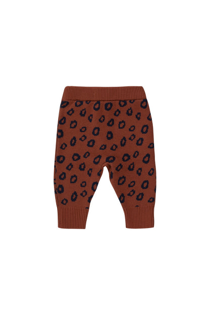 Tiny Cottons Animal Print Baby Pants - Chestnut/Navy