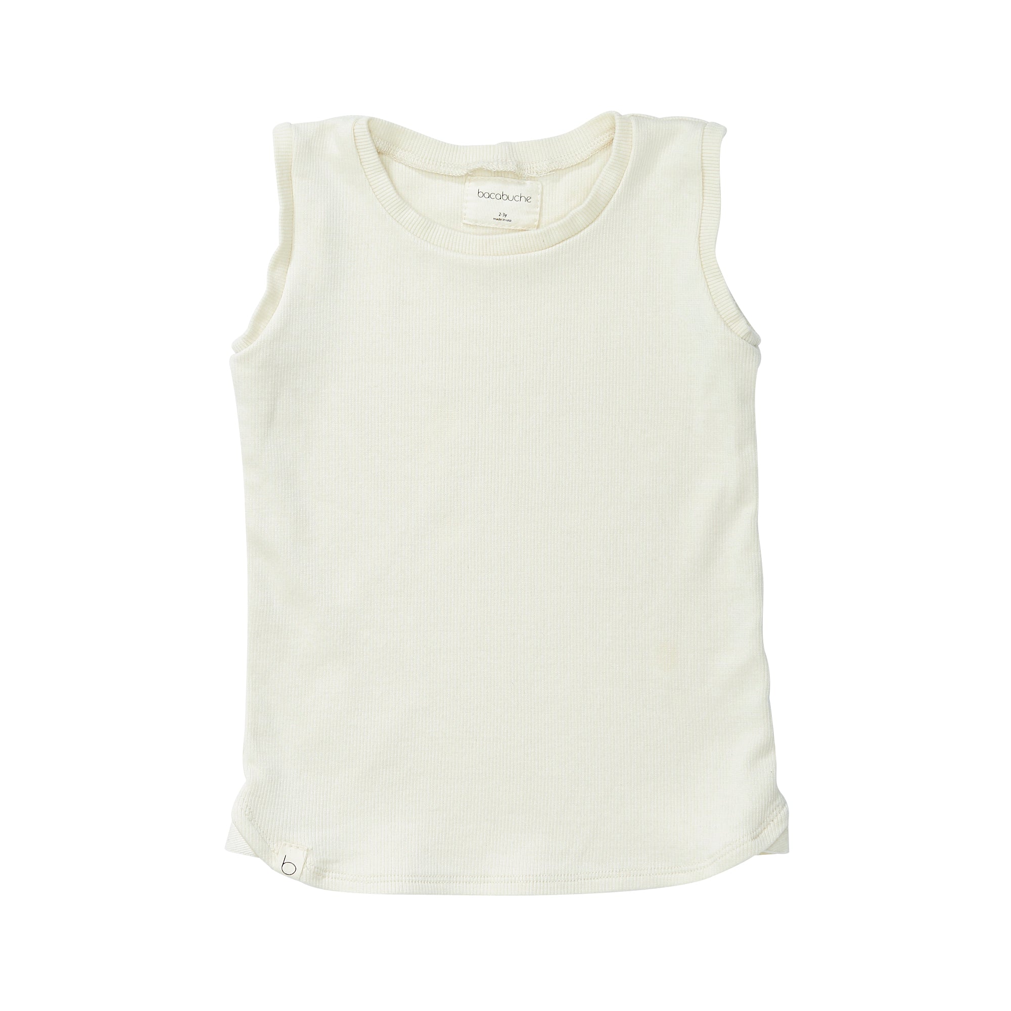 Bacabuche Ribbed Tank Top - Cream