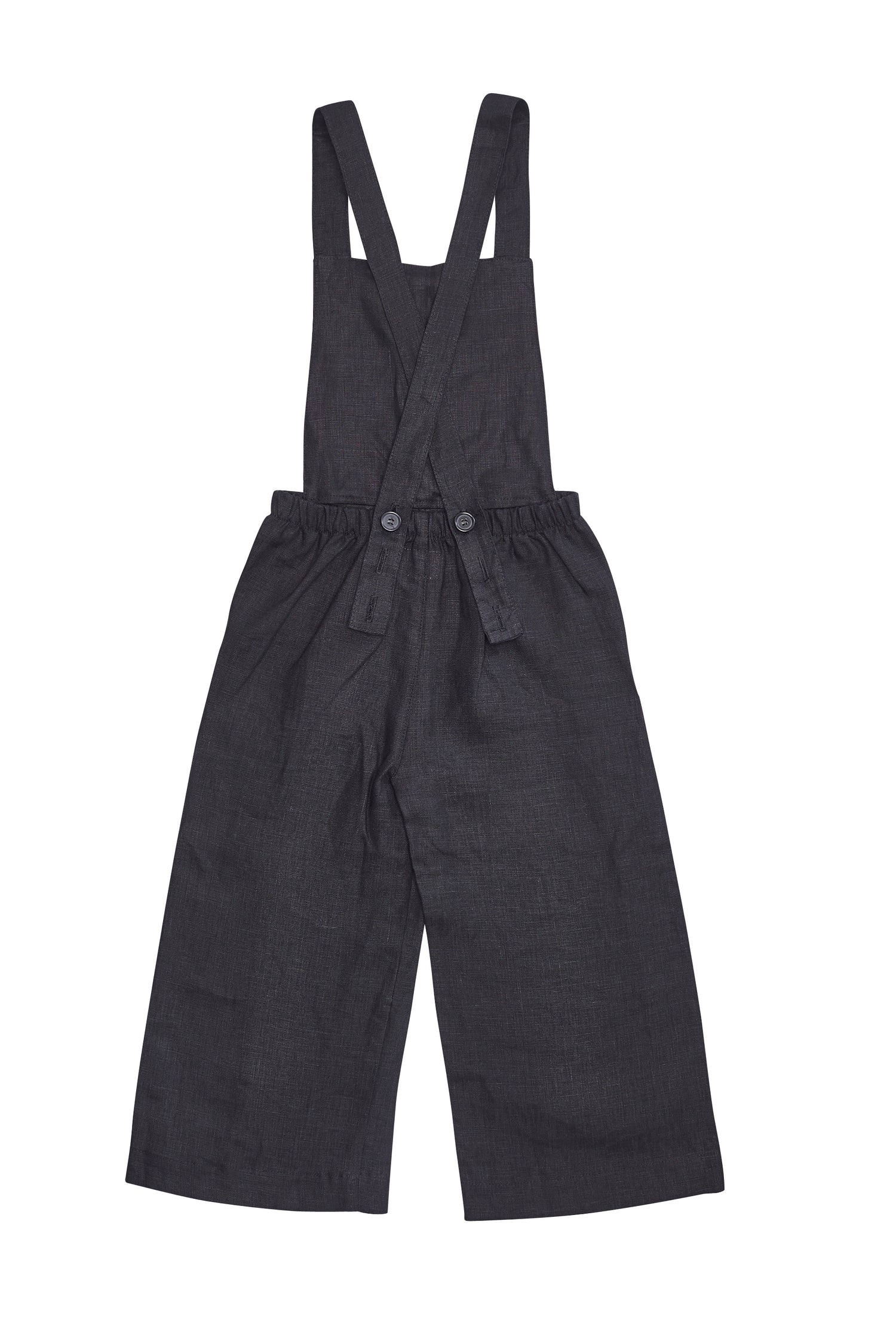 Bacabuche Linen Overalls - Black