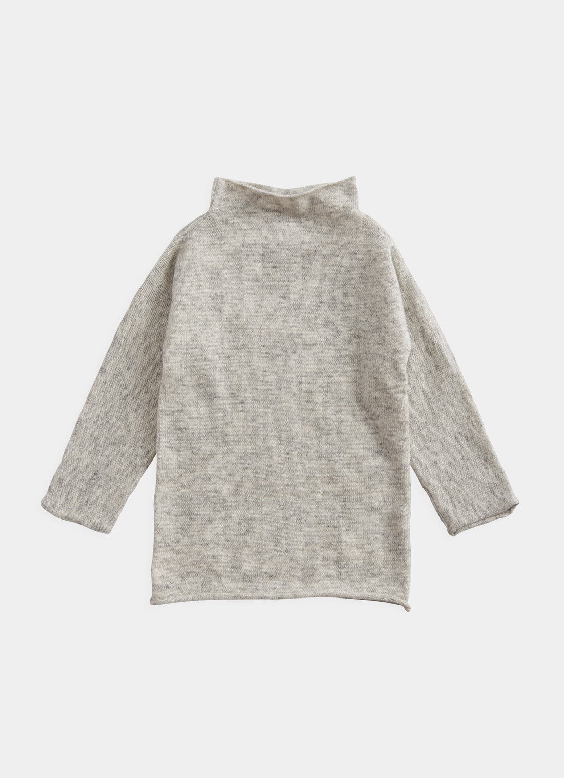 Belle Enfant Funnel Dress - Silver Grey Marl