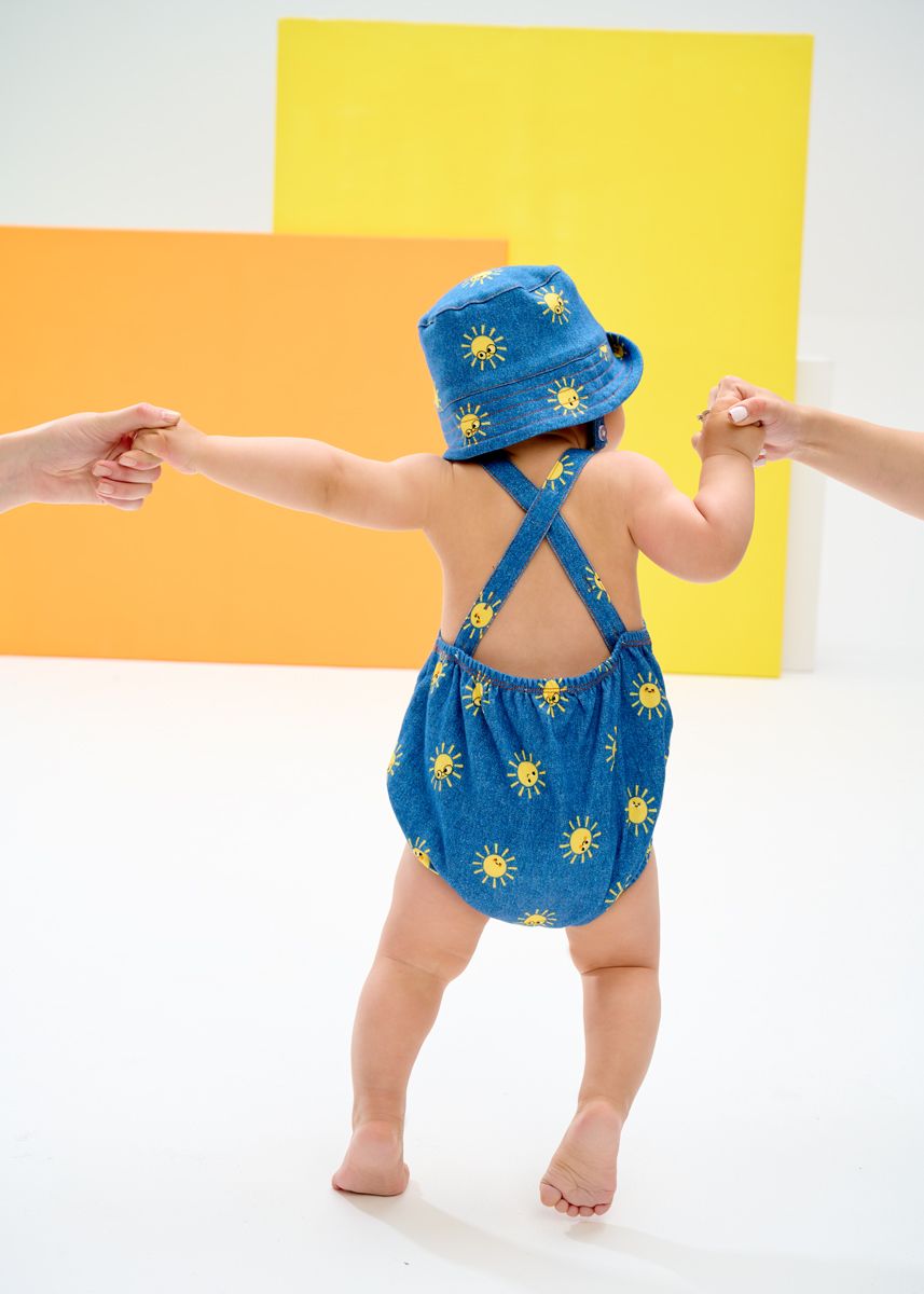 The Bonnie Mob Bubble Romper - Sunshine