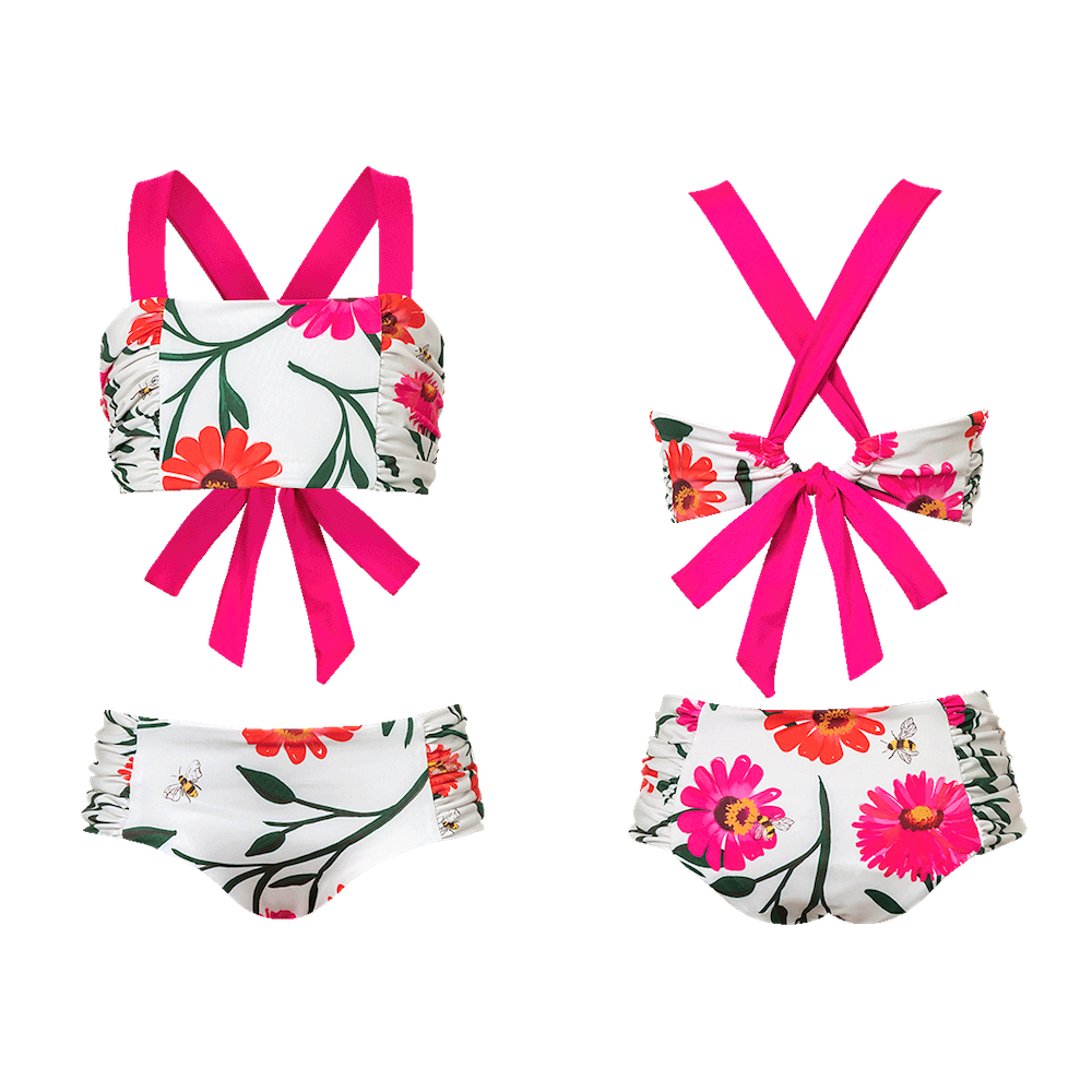 Pepita &amp; Me Coco Two-Piece Swimsuit - Abi &amp; Flora Blanco