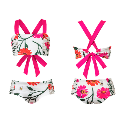 Pepita &amp; Me Coco Two-Piece Swimsuit - Abi &amp; Flora Blanco