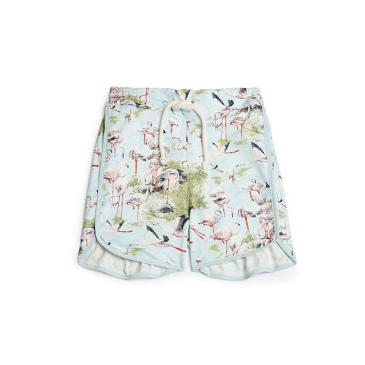 Louise Misha Aderi Swim Shorts - Acqua Darj Flamingo