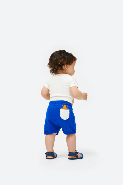 Mon Coeur Baby Octopus Pocket Short - Cobalt