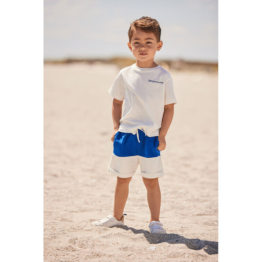 Mon Coeur Bicolor Shorts - Cobalt &amp; White