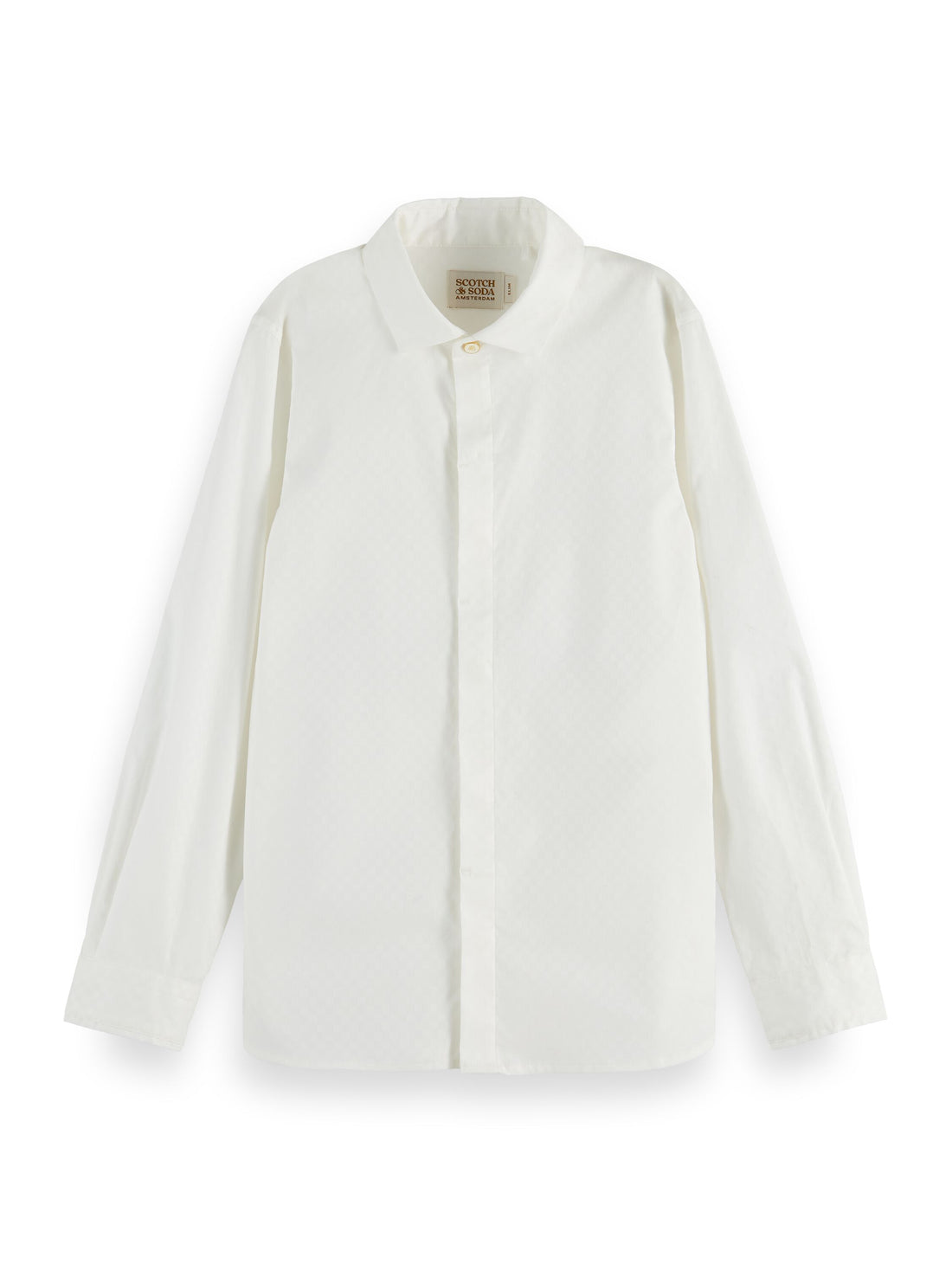 Scotch &amp; Soda Boys Longsleeve Dress Shirt - White