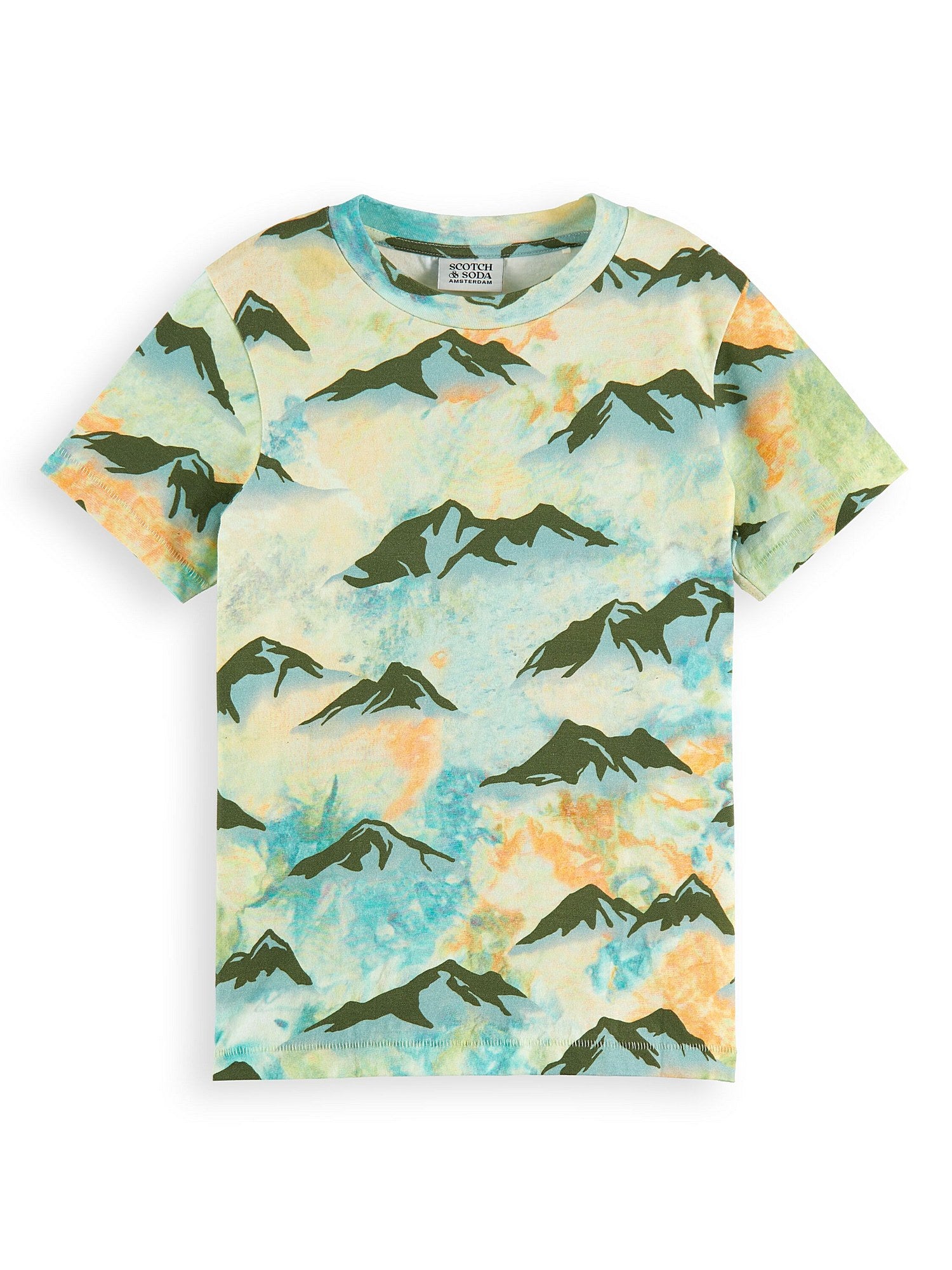 Scotch &amp; Soda Boys Short Sleeve Tee - Green