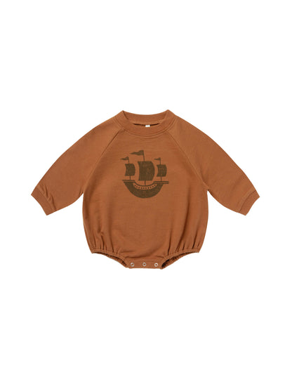 Rylee + Cru Crewneck Romper - Ship