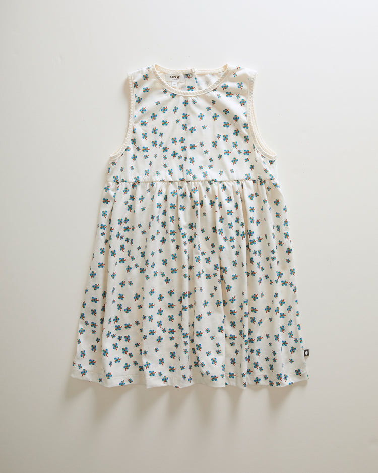 Oeuf Tank Dress - Gardenia/Clover Print