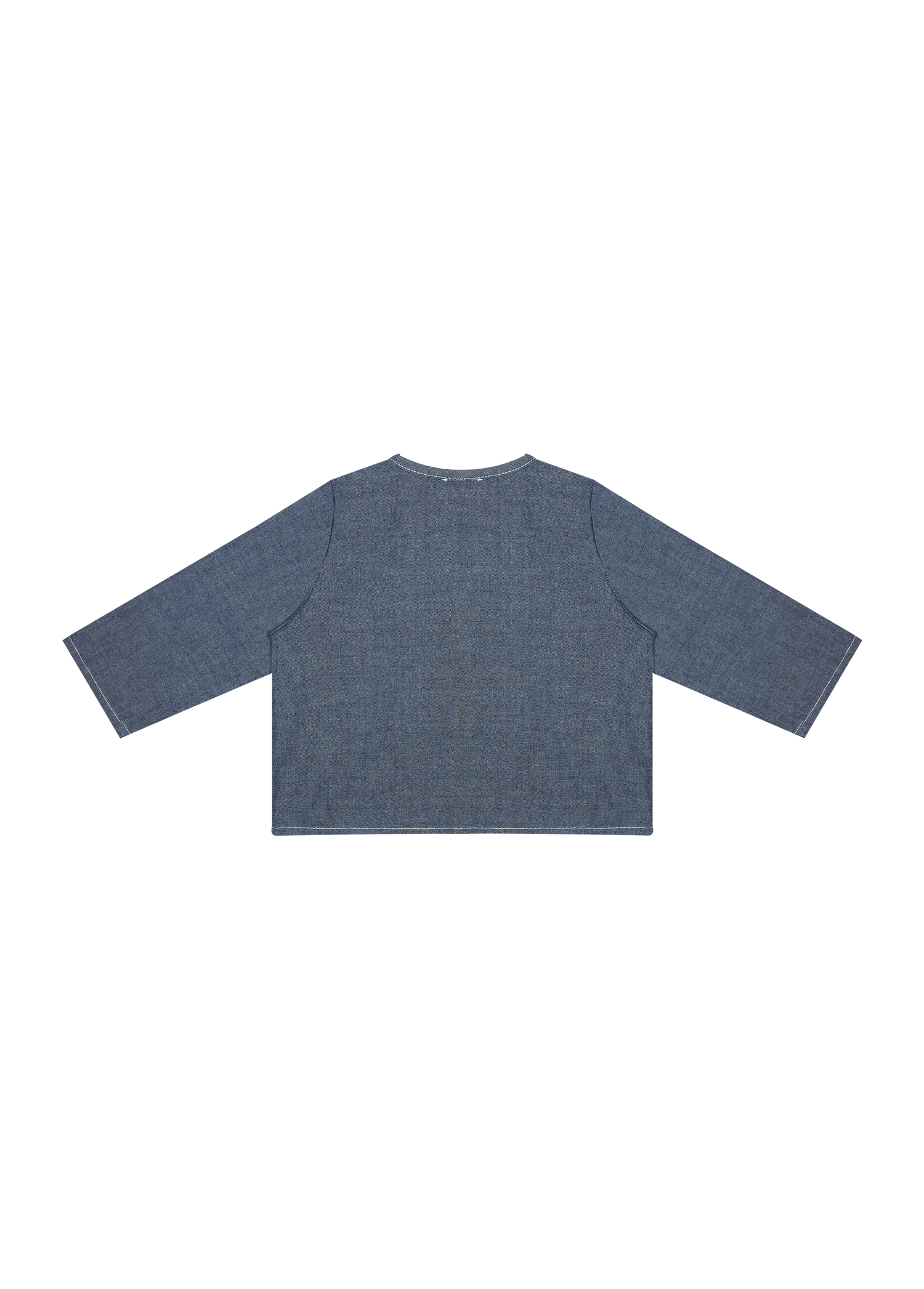 The New Society Chambre Baby Shirt - Blue Chambre