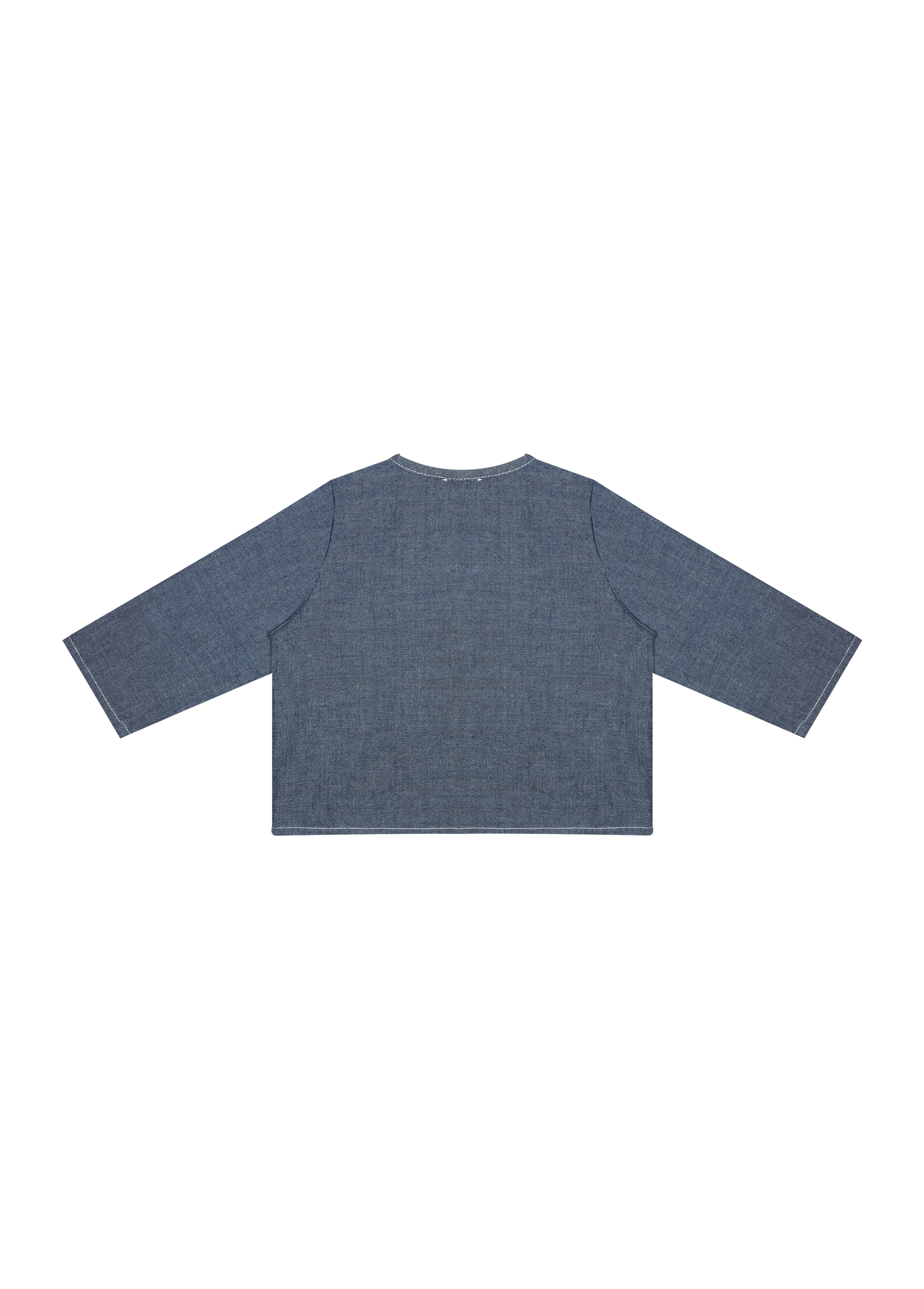 The New Society Chambre Baby Shirt - Blue Chambre