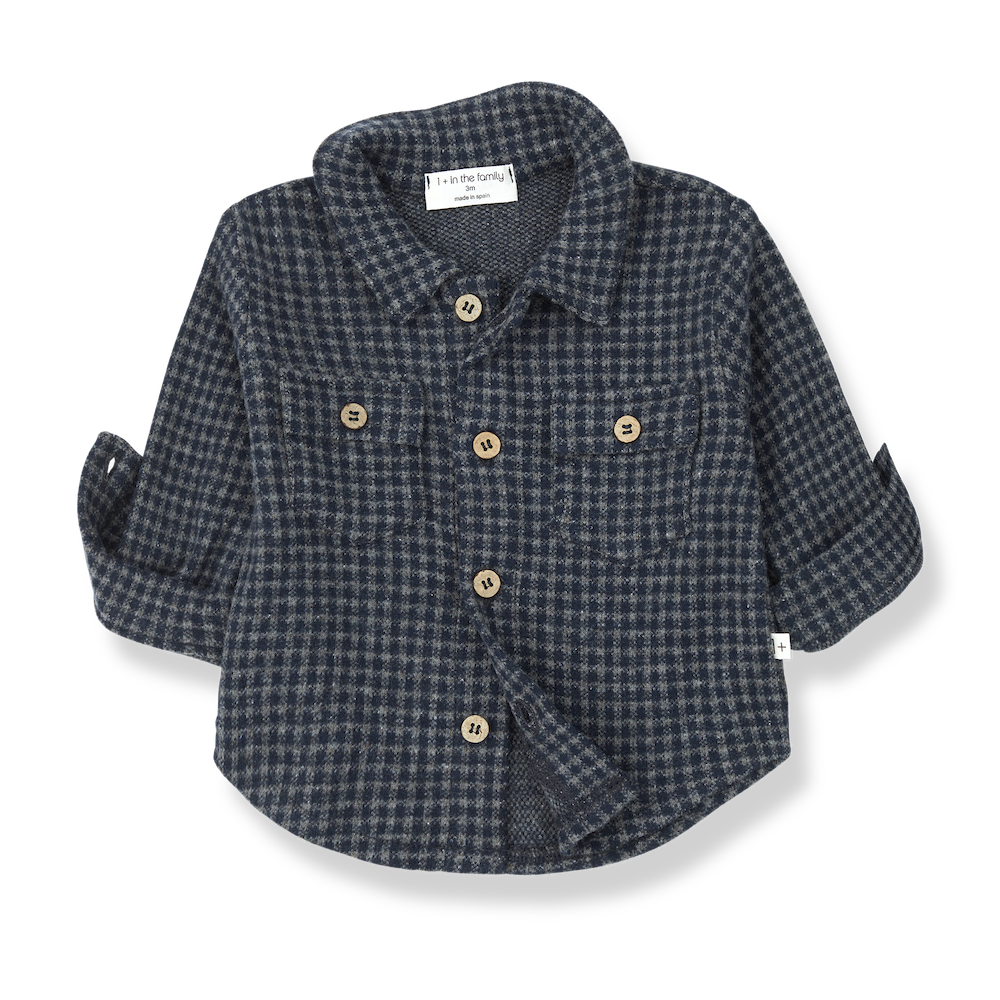 1 + In The Family Conrad Shirt - Navy