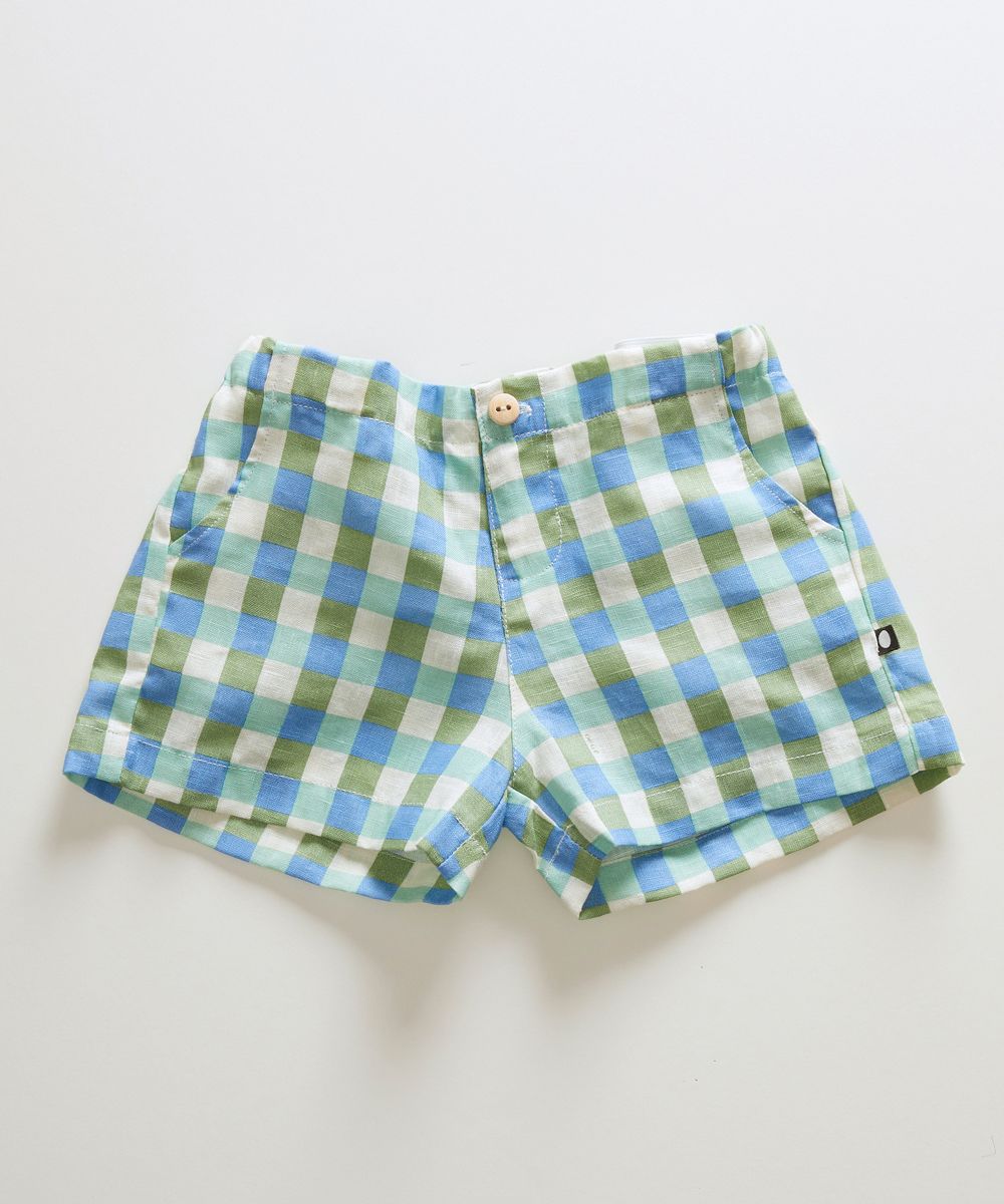 Oeuf Shorts - Moss/Gingham