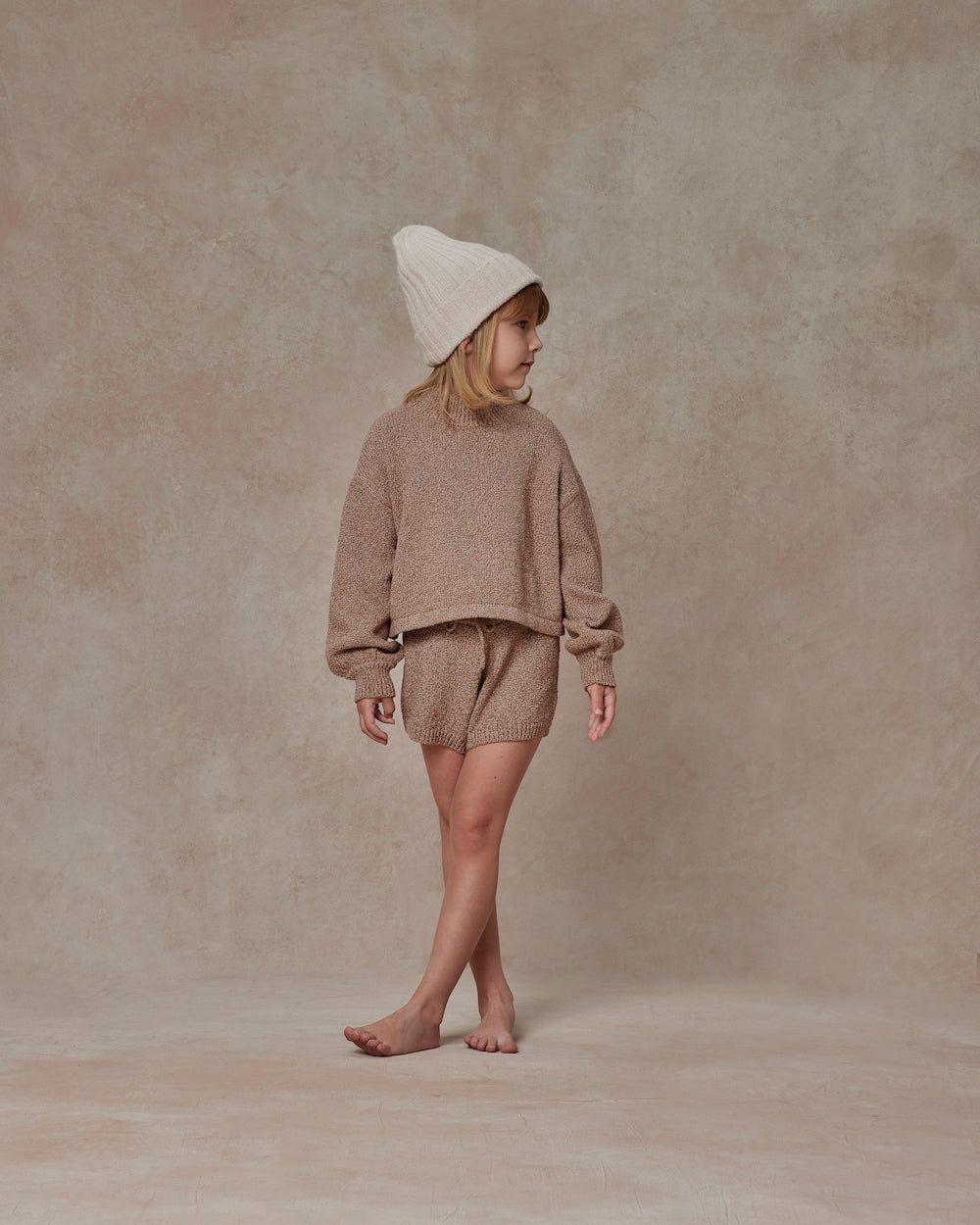 Rylee + Cru Knit Sweater - Heathered Mocha