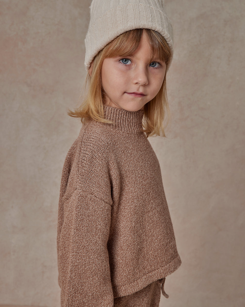 Rylee + Cru Knit Sweater - Heathered Mocha