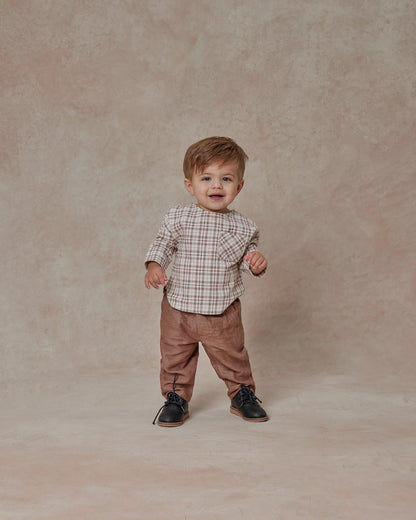 Rylee + Cru Jack Shirt - Mocha Plaid