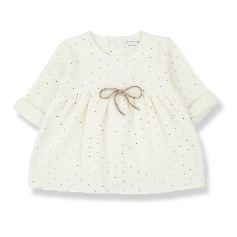 1 + In The Family Estela Dress - Ecru