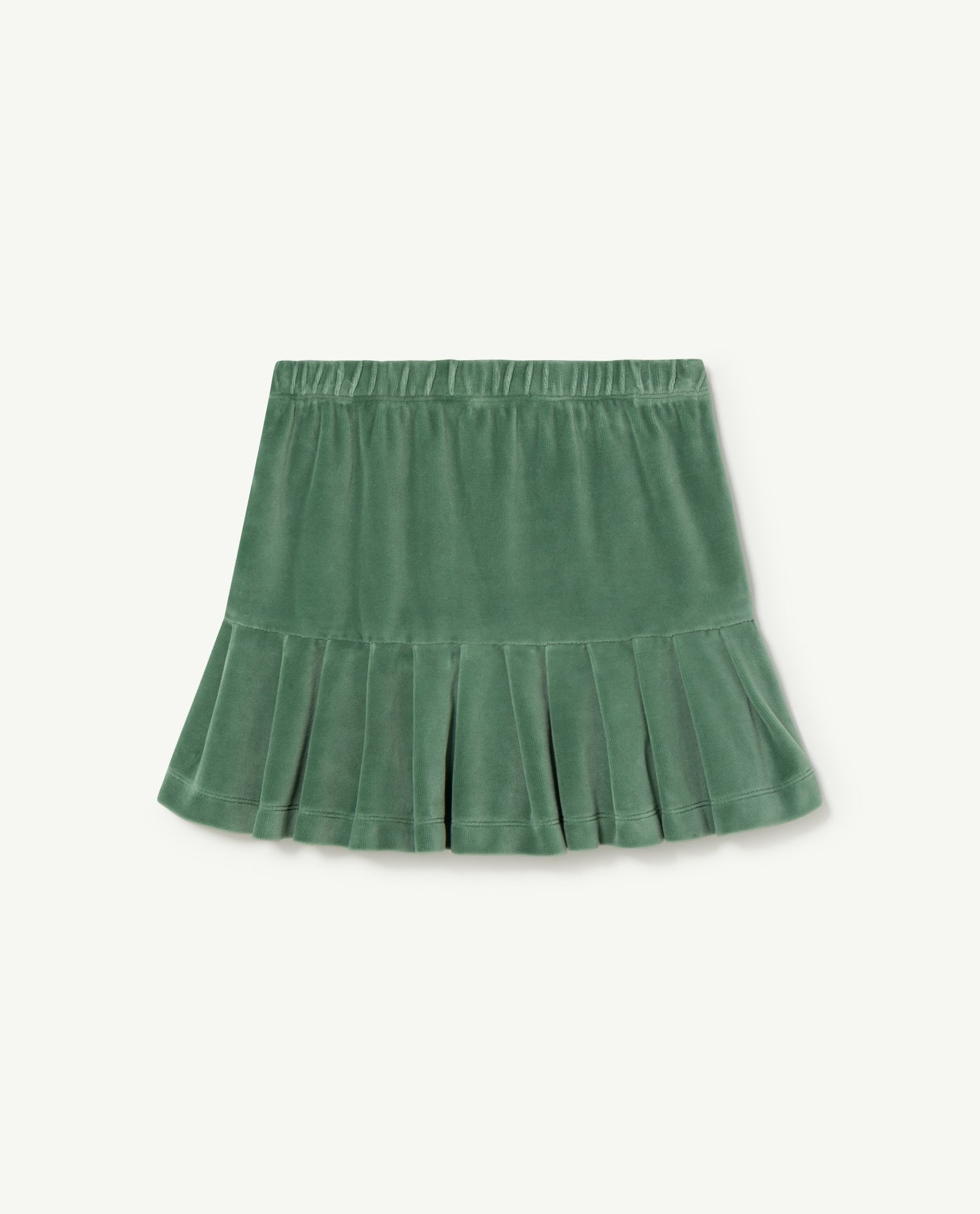 The Animals Observatory Velvet Bird Kids Skirt - Green