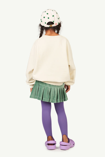 The Animals Observatory Velvet Bird Kids Skirt - Green