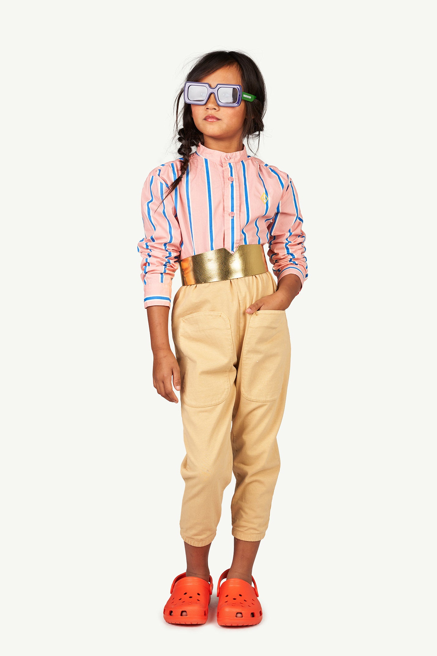 The Animals Observatory Eagle Kids Pants - Brown