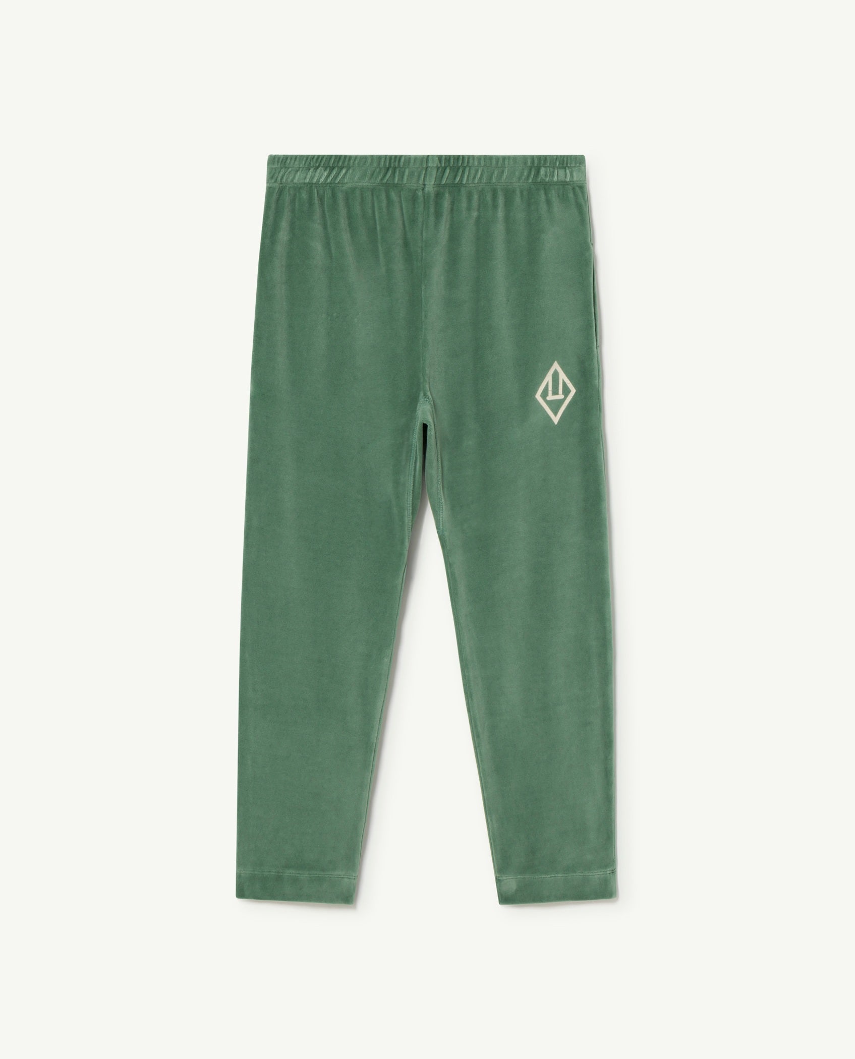 The Animals Observatory Velvet Camaleon Kids Pants - Green