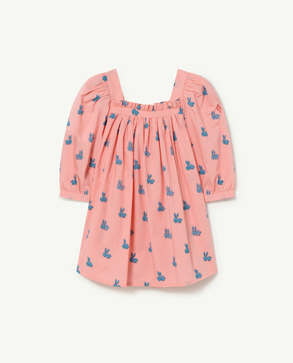 The Animals Observatory Dodo Kids Dress - Pink Rabbit