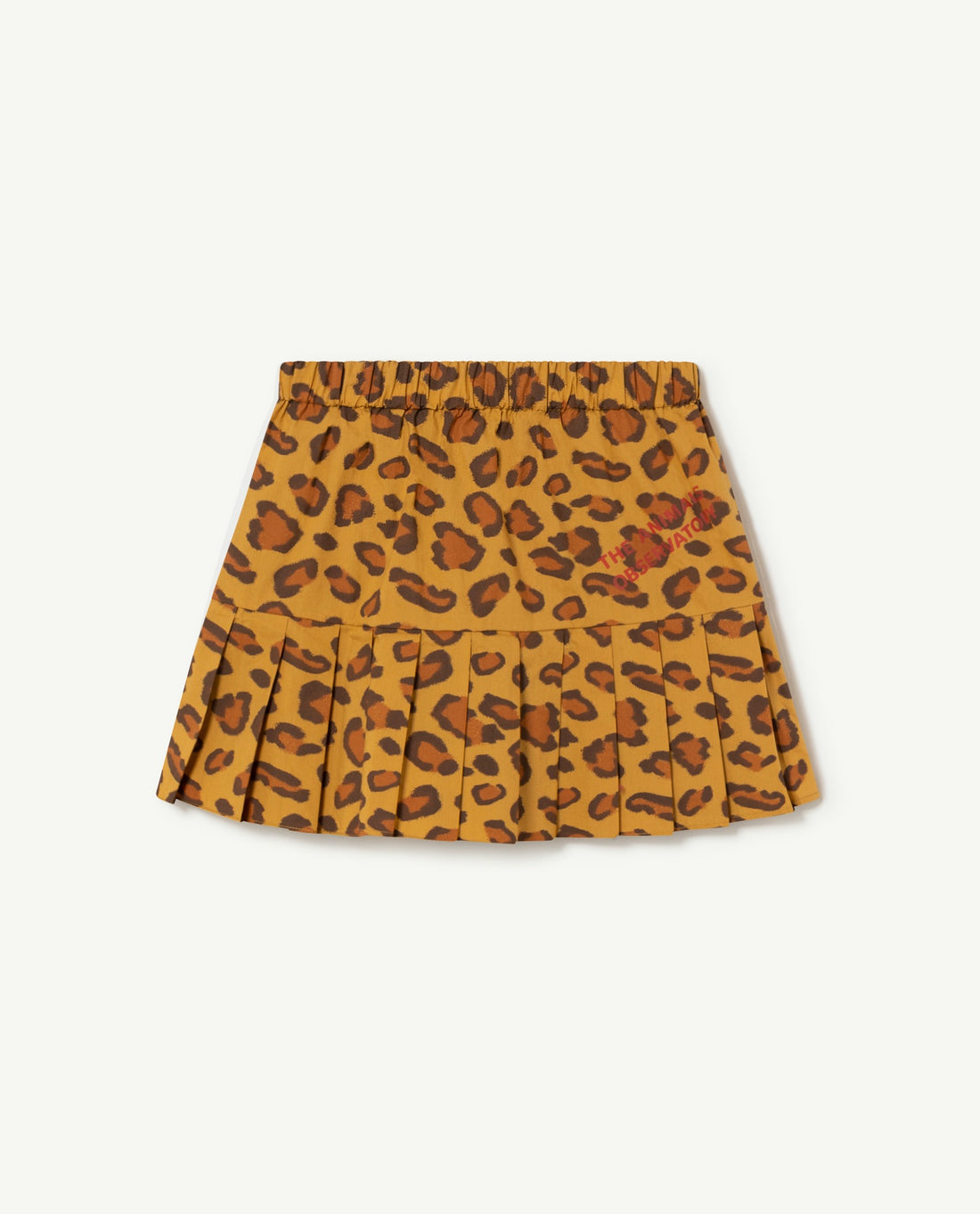 The Animals Observatory Bird Kids Skirt - Yellow Leopard