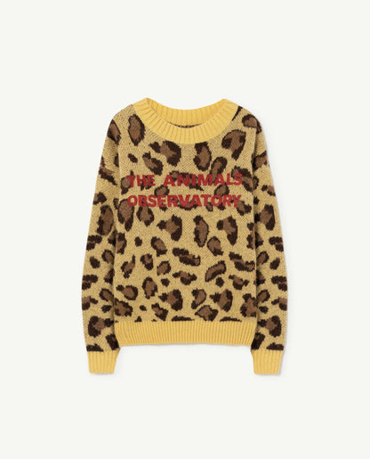 The Animals Observatory Arty Bull Kids Sweater - Yellow