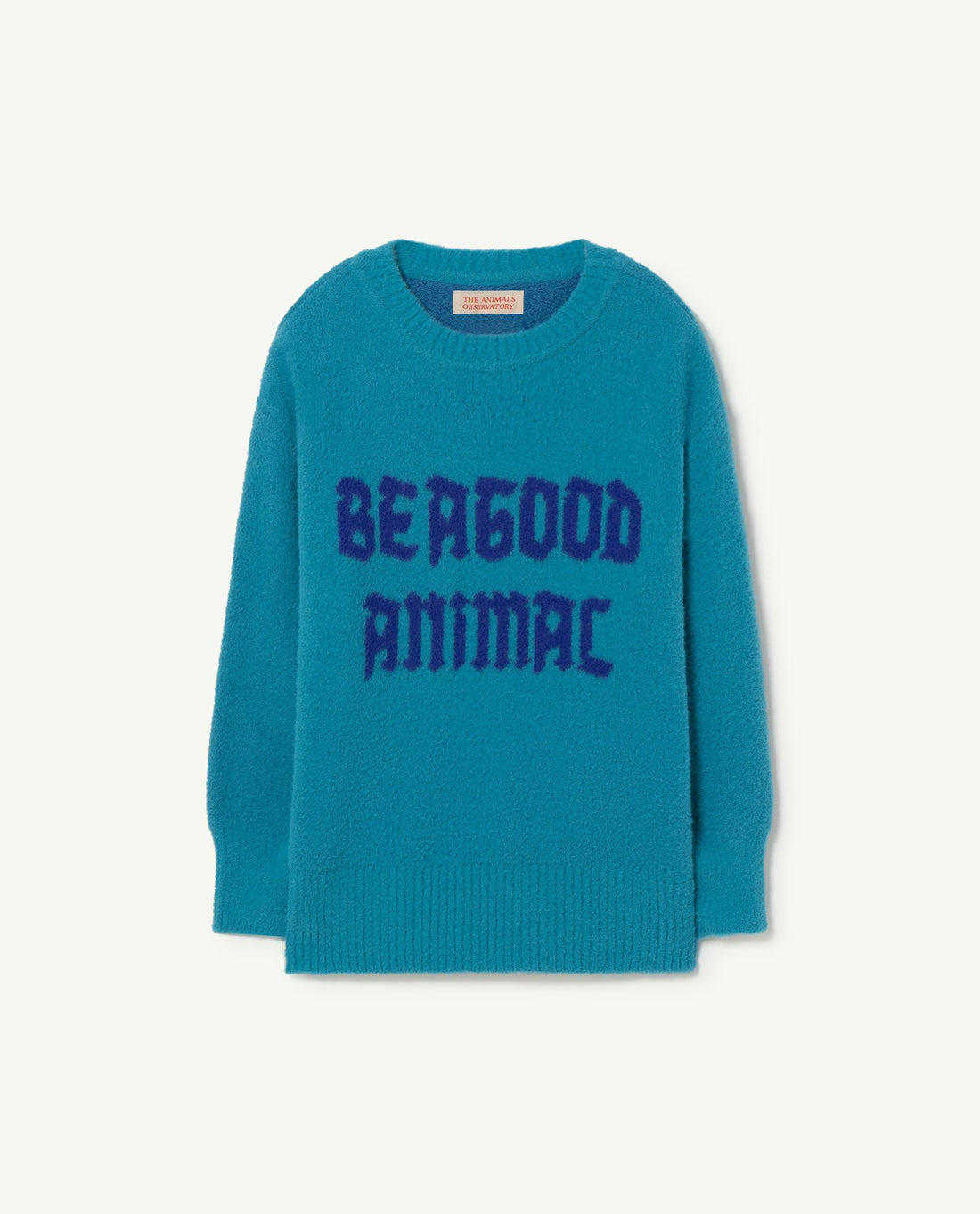 The Animals Observatory Graphic Bull Kids Sweater - Blue