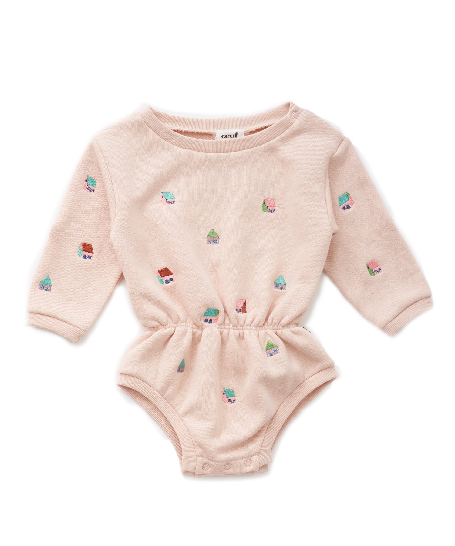 Oeuf Terry Onesie - Warm Blush