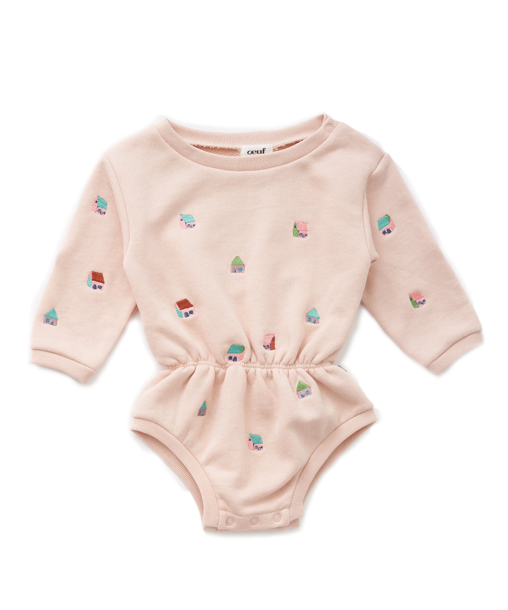 Oeuf Terry Onesie - Warm Blush