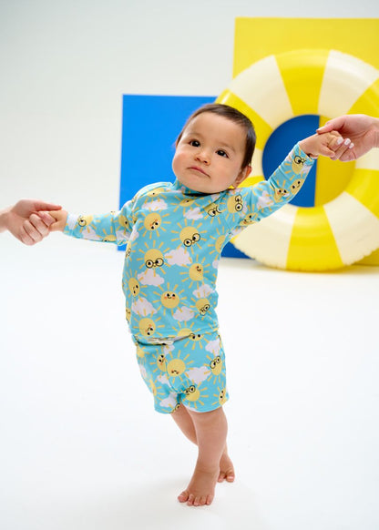 The Bonnie Mob Baby UV Rash Top &amp; Shorts Set - Sunshine