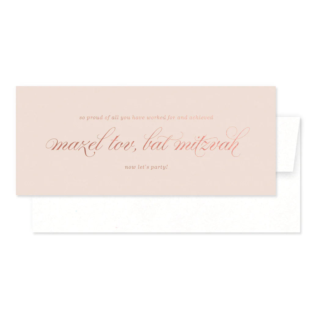 Smitten on Paper Greeting Card - Mazel Tov Bat Mitzvah