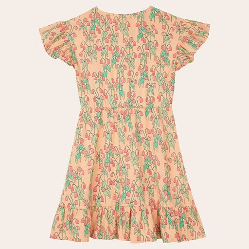 The Campamento Flowers Dress - Peach