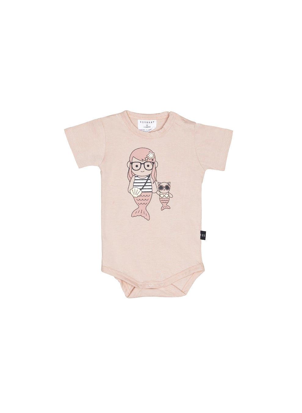 Huxbaby Mermaid Onesie - Rose