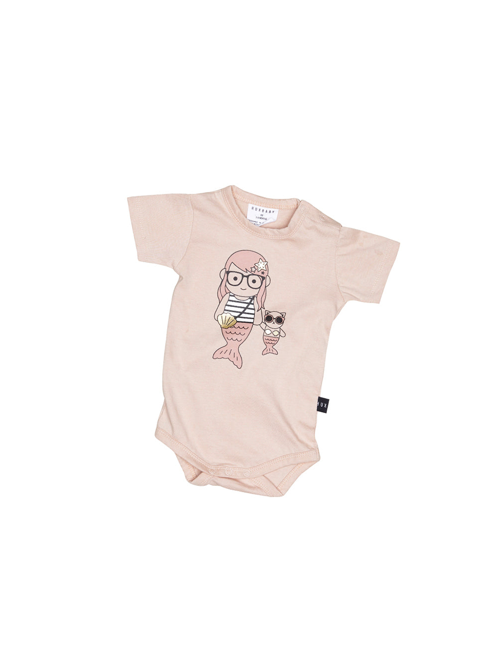 Huxbaby Mermaid Onesie - Rose