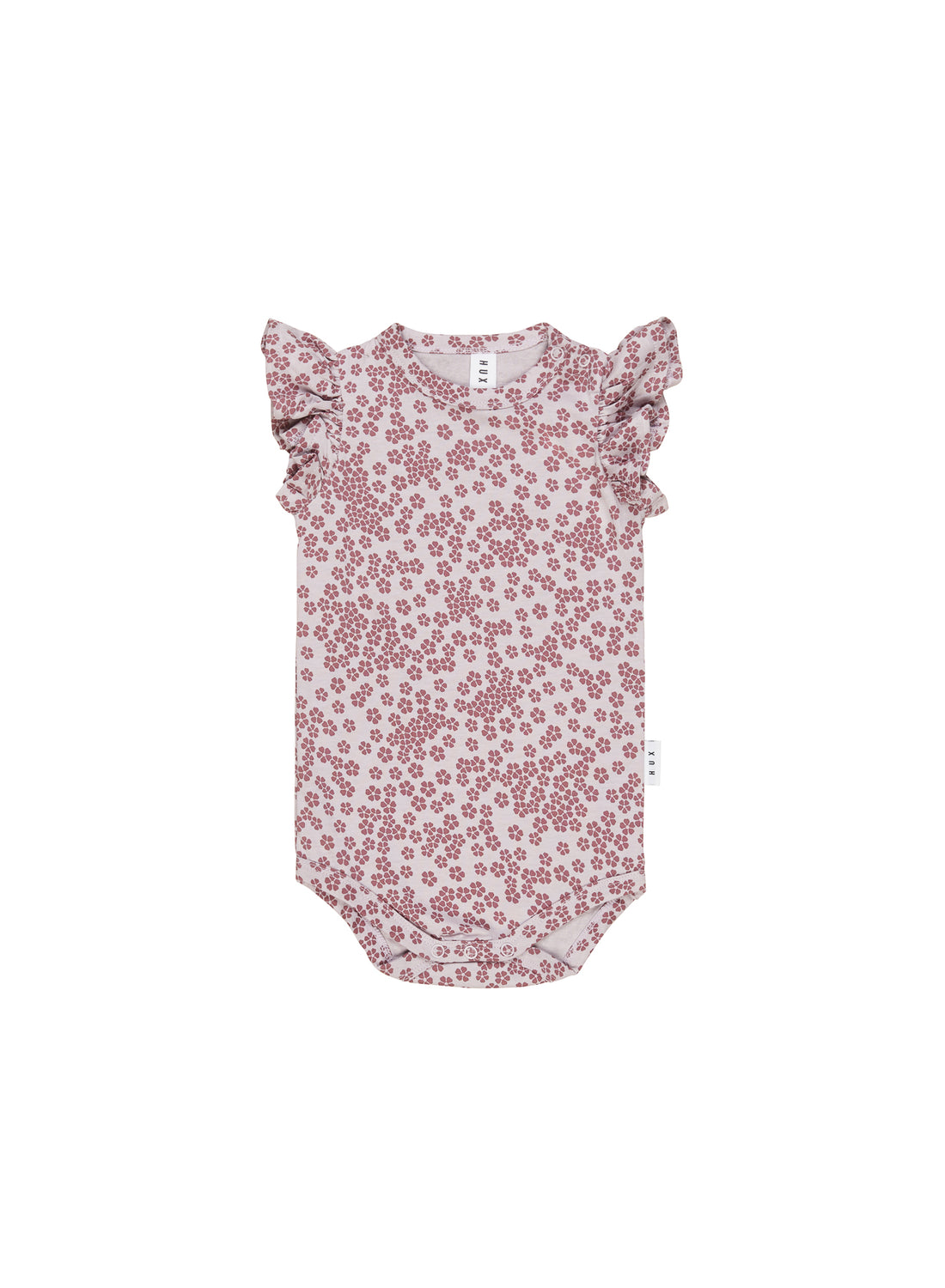 Huxbaby Floral Frill Onesie - Lilac