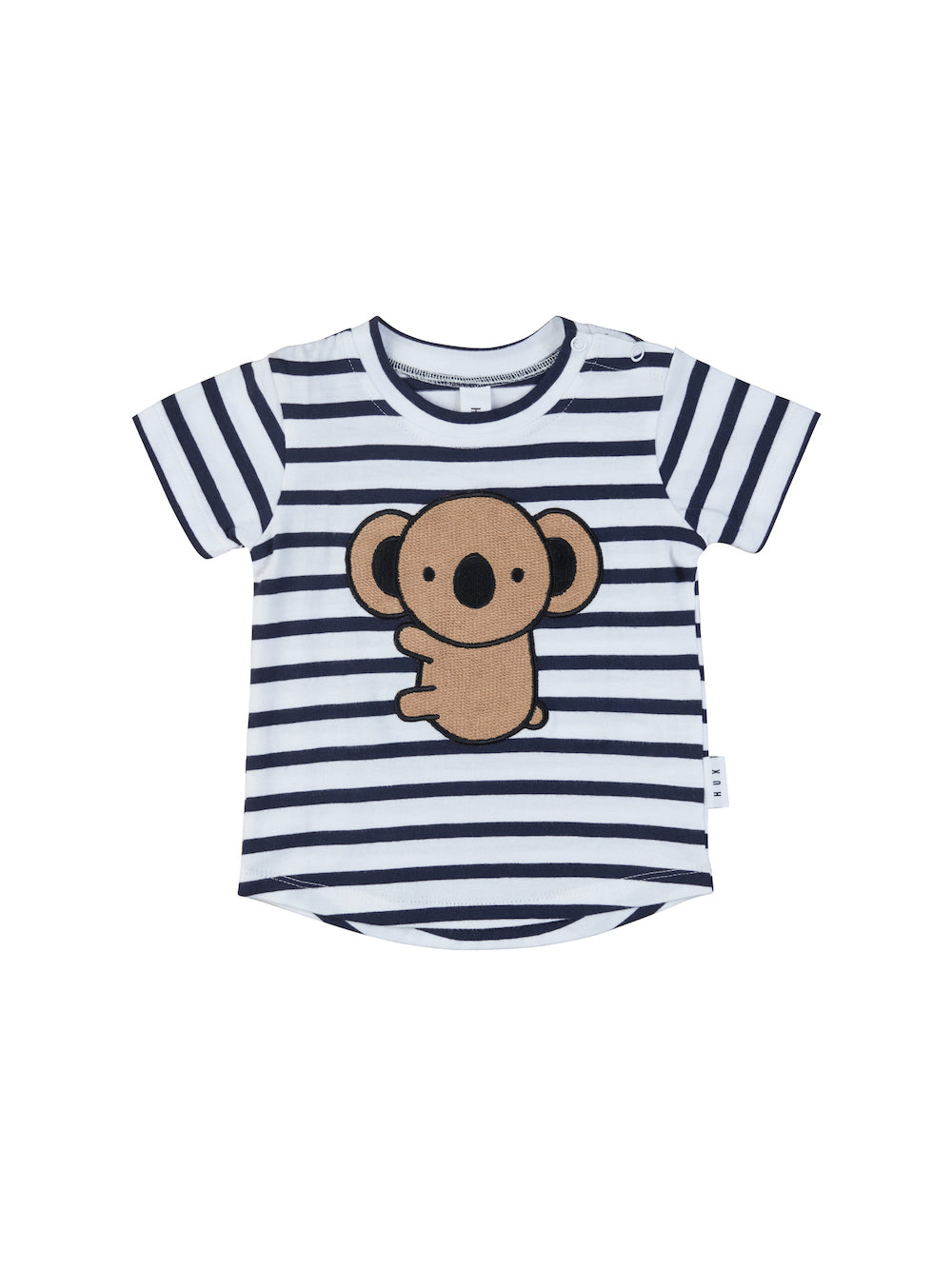 Huxbaby Koala T-Shirt - White + Navy Stripe