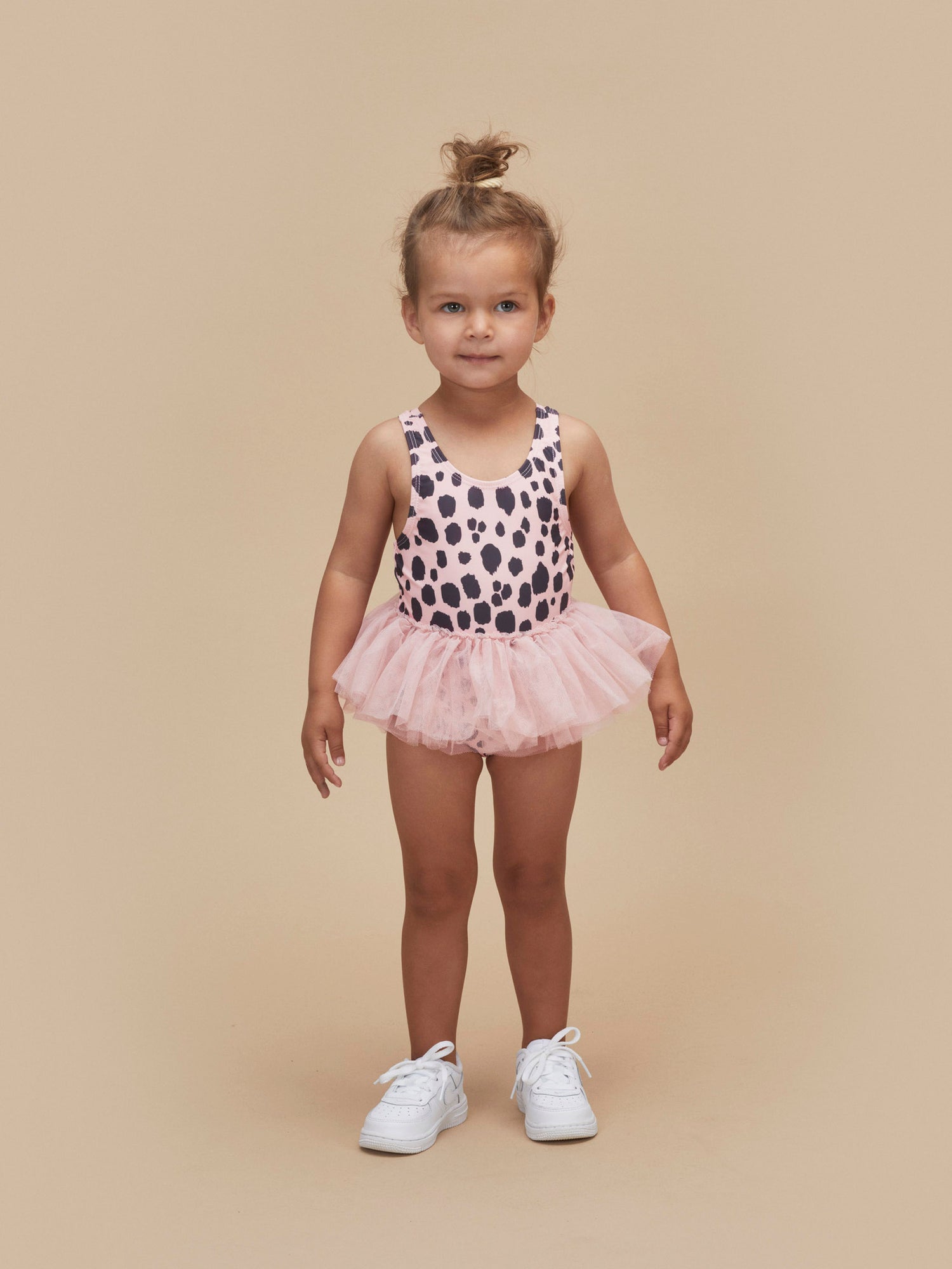 Huxbaby Ocelot Ballet Swimsuit - Bright Rose