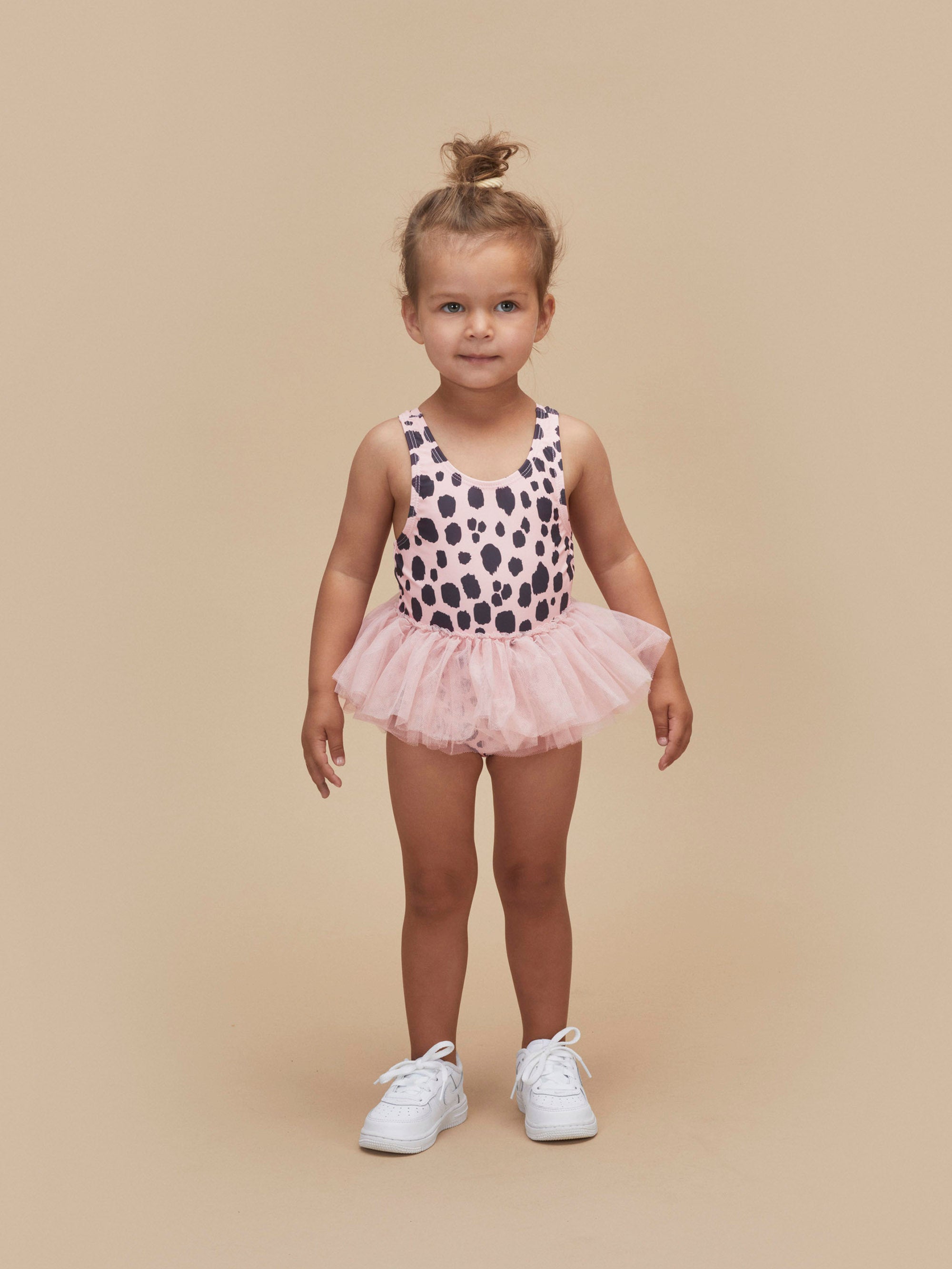 Huxbaby Ocelot Ballet Swimsuit - Bright Rose