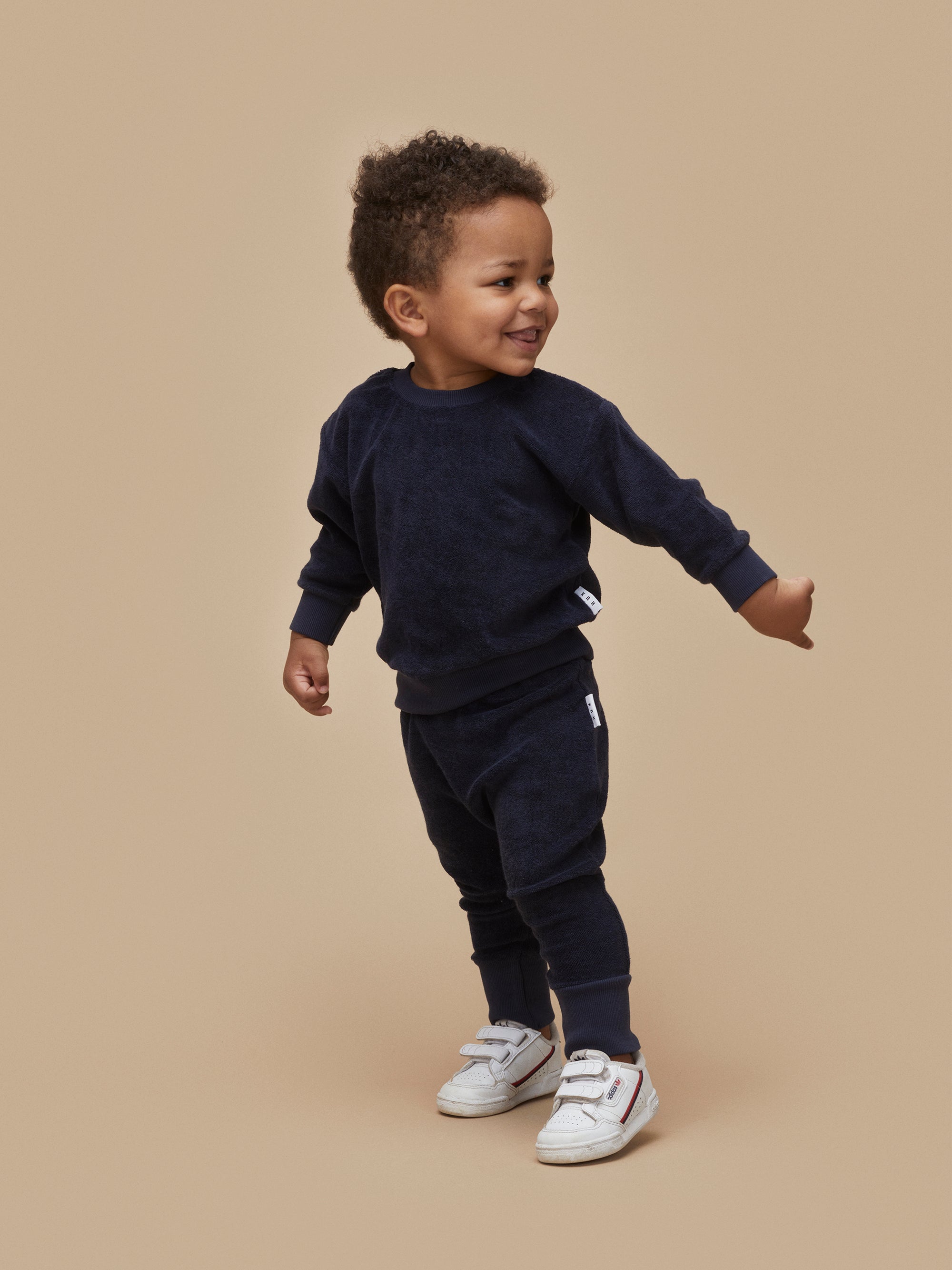 Huxbaby Terry Play Pant - Midnight