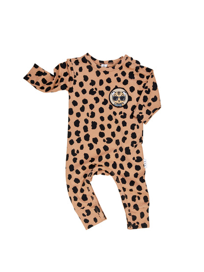 Huxbaby Tiger Romper - Toast