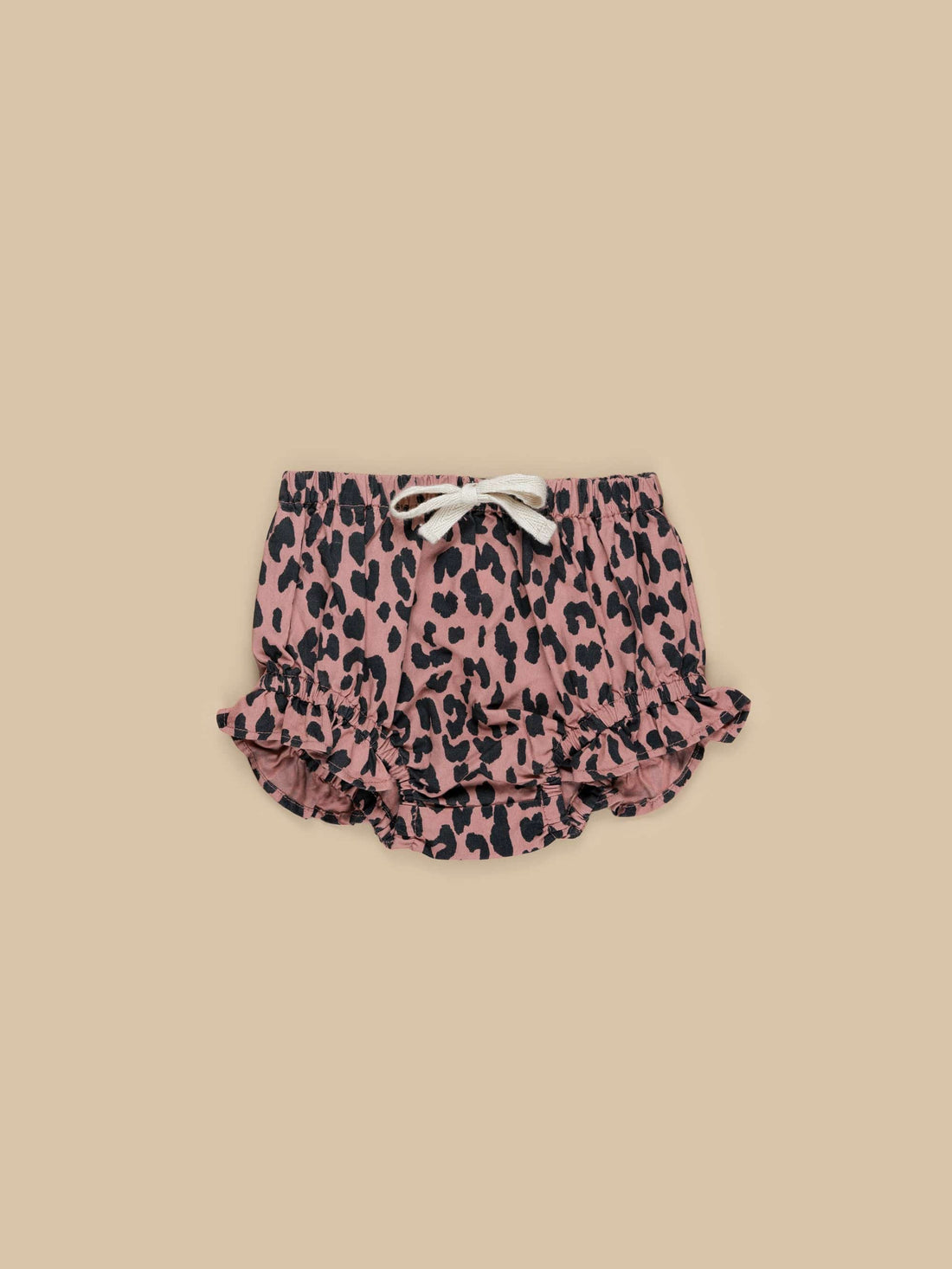 Huxbaby Leopard Woven Bloomer - Dusty Rose